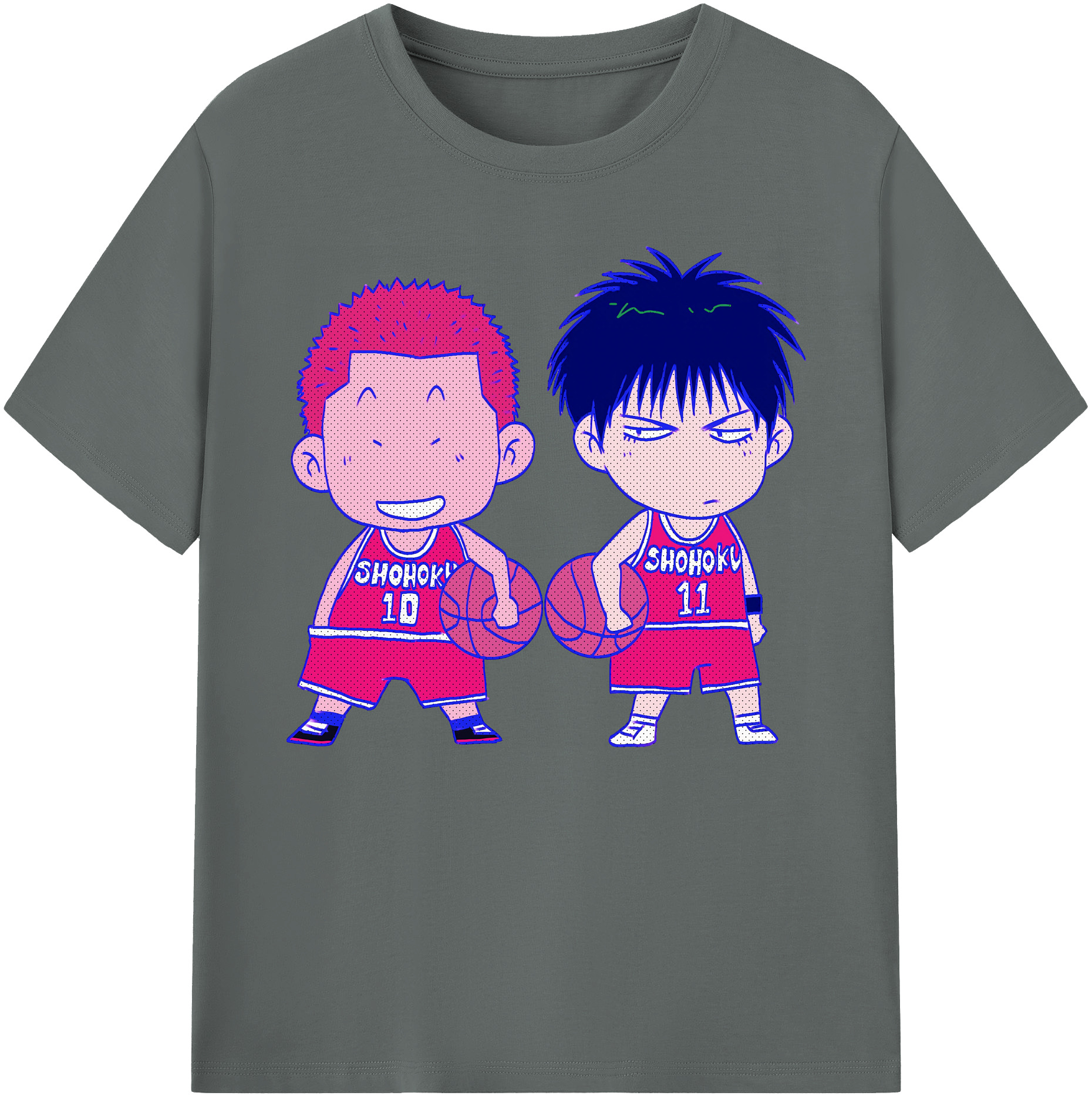 （画像用） SLAM DUNK／スラムダンク 綿100％ メンズ半袖Tシャツ｜肌触りやわらか＆通気性